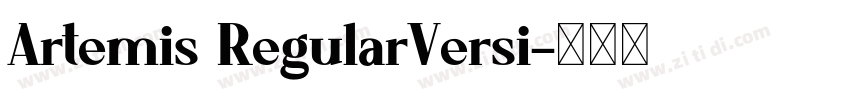 Artemis RegularVersi字体转换